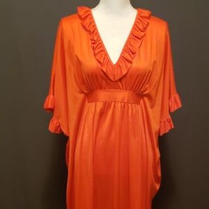 Vintage Texsheen Orange caftan